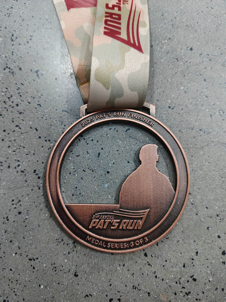 2025 Pat's Run Finisher Medal